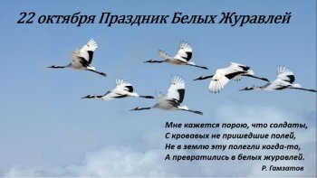 Праздник Белых Журавлей